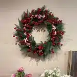 Candy Mixed Baubles Christmas Wreath 75CM