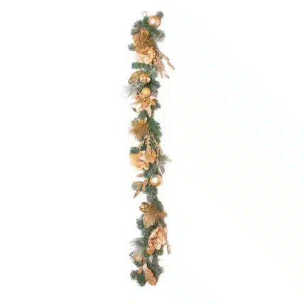 Champagne and Magnolia Christmas Garland