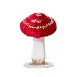 Big Red and Gold Mushroom Christmas Decoration