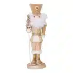 Champagne Nutcracker Soldier Christmas Decoration Figurine