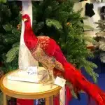 Peacock Indoor Christmas Decoration Figurine