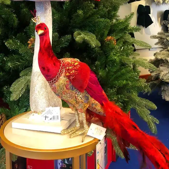 Peacock Indoor Christmas Decoration Figurine