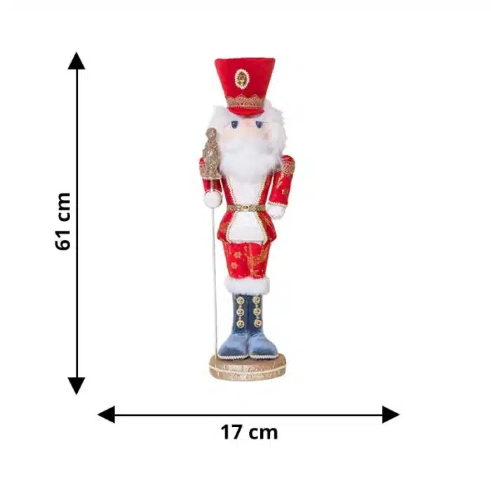 Red Nutcracker Soldier Christmas Decoration Figurine