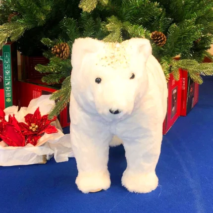 White Bear Indoor Christmas Decoration