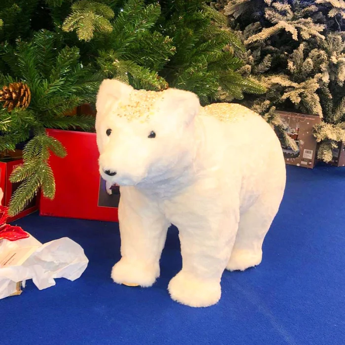 White Bear Indoor Christmas Decoration