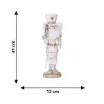 White Nutcracker Soldier Christmas Decoration Figurine