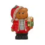 Standing Teddy Bear With Gift Boxes Christmas Table Top Decoration