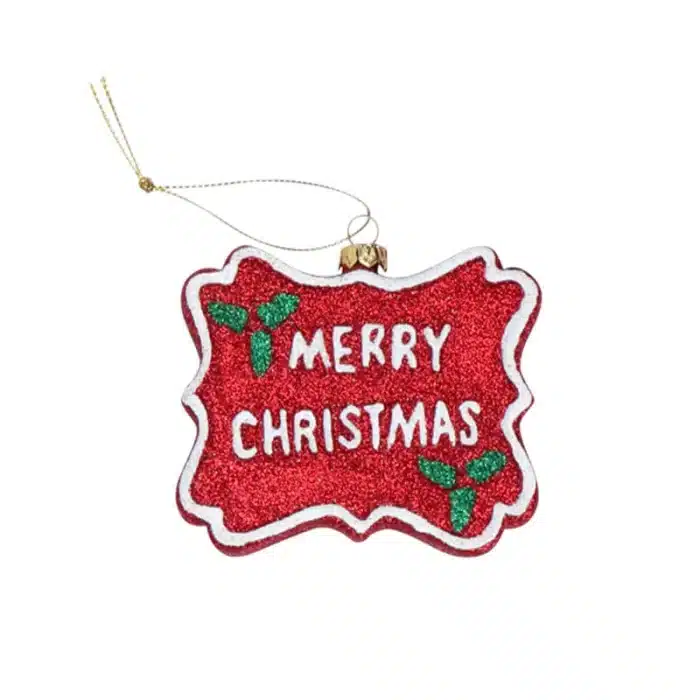 Merry Christmas Sign Christmas Tree Decoration