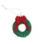 Wreath With Bow Christmas Tree Decoration