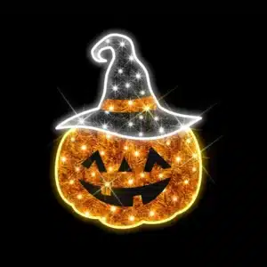 Halloween pumpkin head 2D decoration for outdoor use