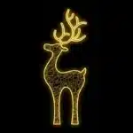 LED reindeer 2D Christmas decoration 140cm tall for outdoor use