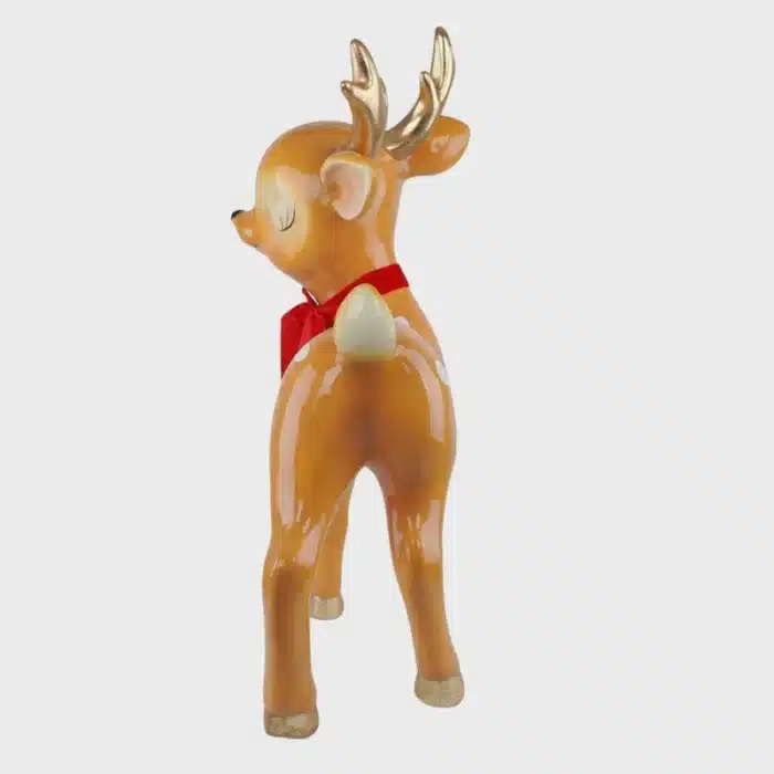 Vintage Bambi reindeer Christmas decoration back view