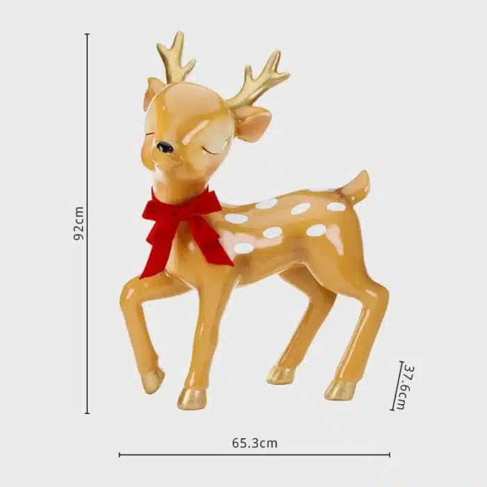Vintage Bambi reindeer Christmas decoration dimensions