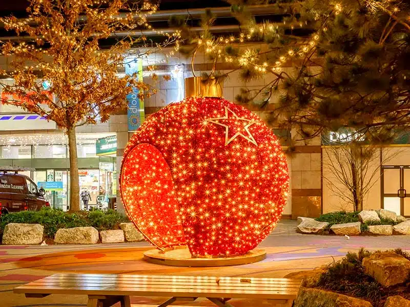 Commercial Christmas lighting display in Ireland
