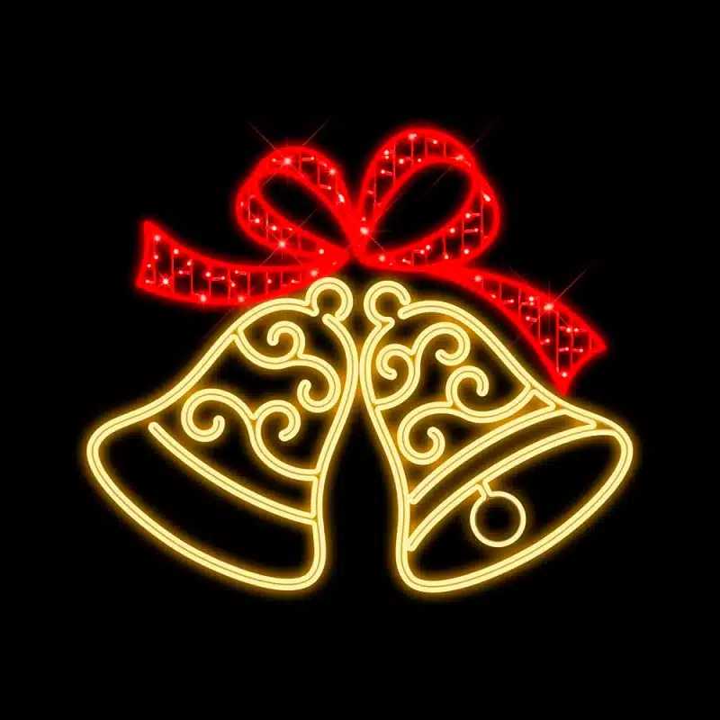 LED-Bells-With-Ribbon-2D-Christmas-Decoration-Product-Image LED bells with ribbon 2D Christmas decoration product image
