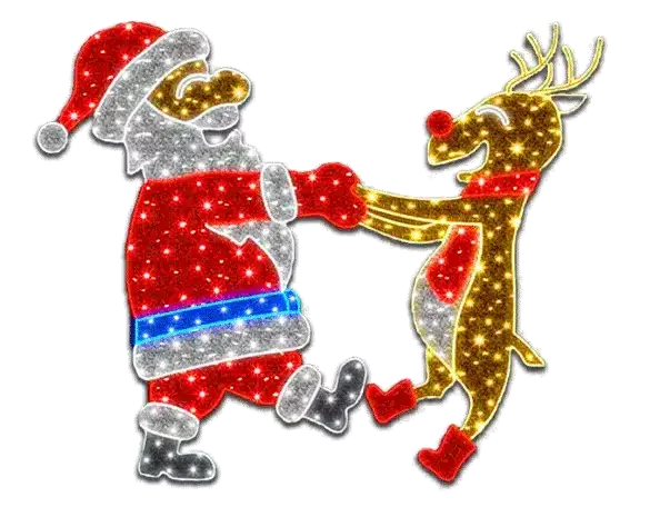 2D Christmas Lighting Décor Features